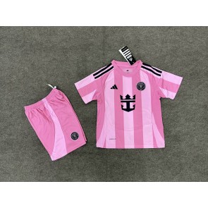 Inter Miami Dětské Domácí dres komplet 2025-26 Krátký Rukáv (+ trenýrky)